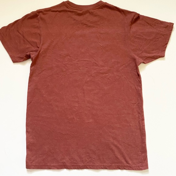 LUCKY & BLESSED L&B LIFE COTTON HERITAGE BRICK RED LEOPARD GONE COUNTRY TSHIRT S - Picture 3 of 8